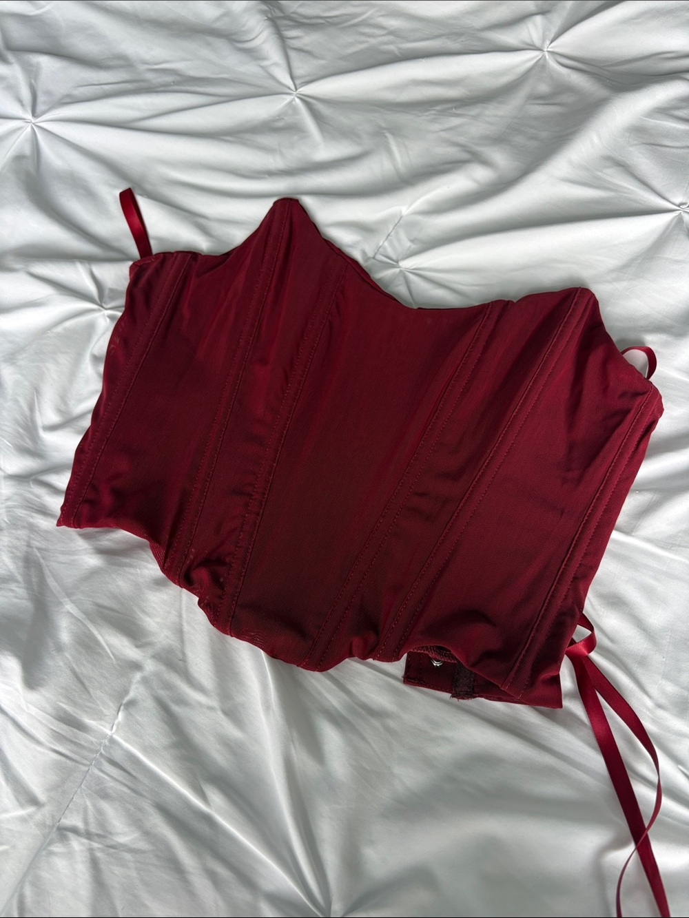 Women’s Burgundy Corset Top